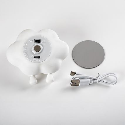 Rabalux - LED-dimbar uppladdningsbar touchstyrd nattlampa för barn LED/2,7W/5V 200 mAh moln