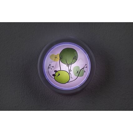 Rabalux - LED nattlampa för barn LED/0,3W/2xAA 6000K