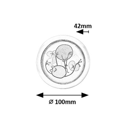 Rabalux - LED nattlampa för barn LED/0,3W/2xAA 6000K