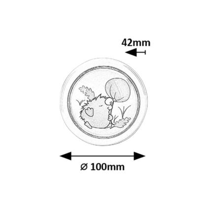 Rabalux - LED nattlampa för barn LED/0,3W/2xAA 6000K