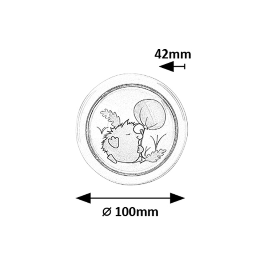 Rabalux - LED nattlampa för barn LED/0,3W/2xAA 6000K