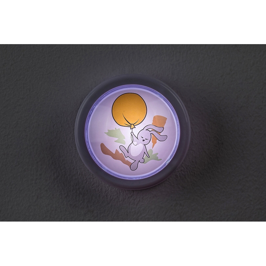 Rabalux - LED Barnnattlampa LED/0,3W/2xAA 6000K