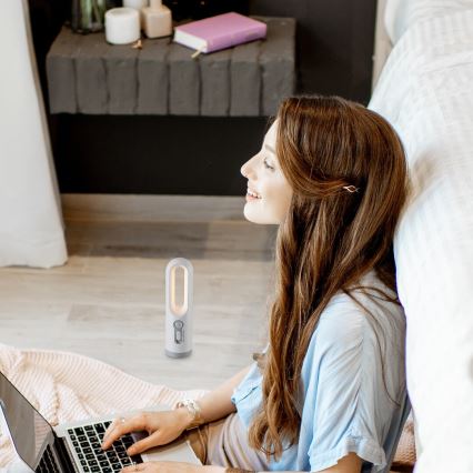 Rabalux - LED bärbar uppladdningsbar lampa med sensor LED/0,8W/3,7V 3000/7000K