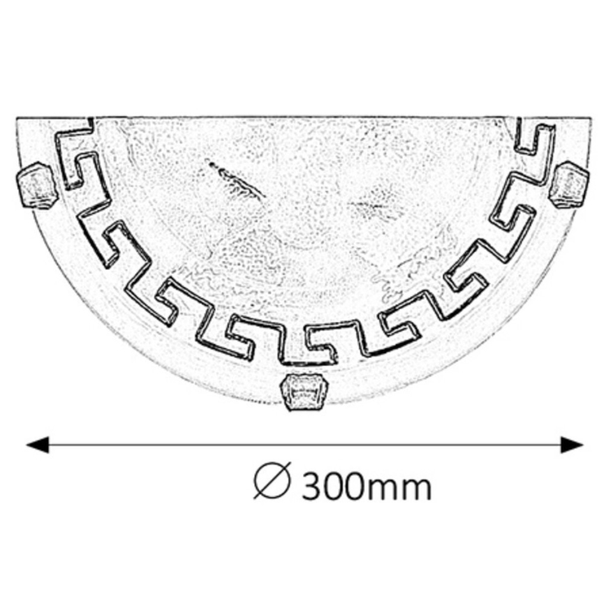 Rabalux 7647 - Väggbelysning ETRUSCO 1xE27/60W/230V