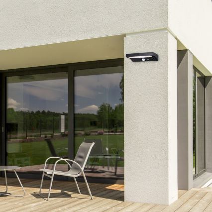 Rabalux - LED solcellslampa med sensor LED/6W/3,7V IP44 2200 mAh