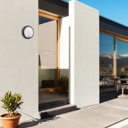 Rabalux - LED Utomhus Vägglampa med Sensor LED/15W/230V IP54