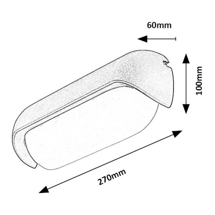 Rabalux - LED vägglampa för utomhusbruk LED/13W/230V IP54 antracit