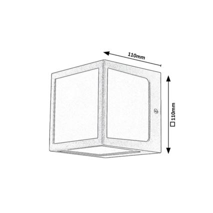 Rabalux - LED Utomhus Vägglampa LED/10W/230V IP54 Antracit