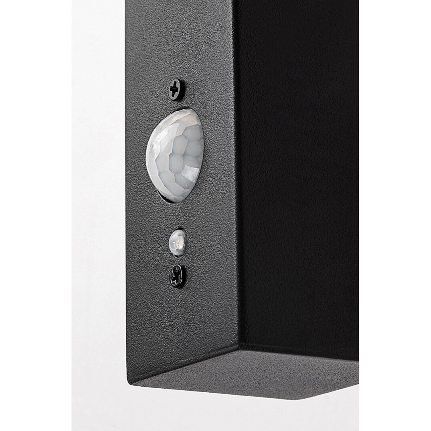 Rabalux - LED solcellsvägglampa med sensor LED/4W/230V IP44 svart 2200 mAh