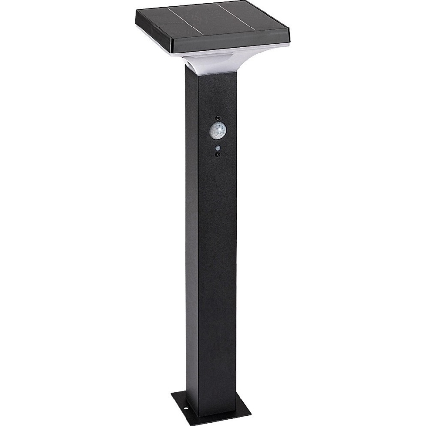Rabalux - LED solcellslampa med sensor LED/4W/3,7V IP44 svart 2200 mAh