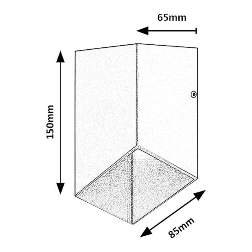 Rabalux - LED vägglampa för utomhusbruk LED/5W/230V IP54 svart