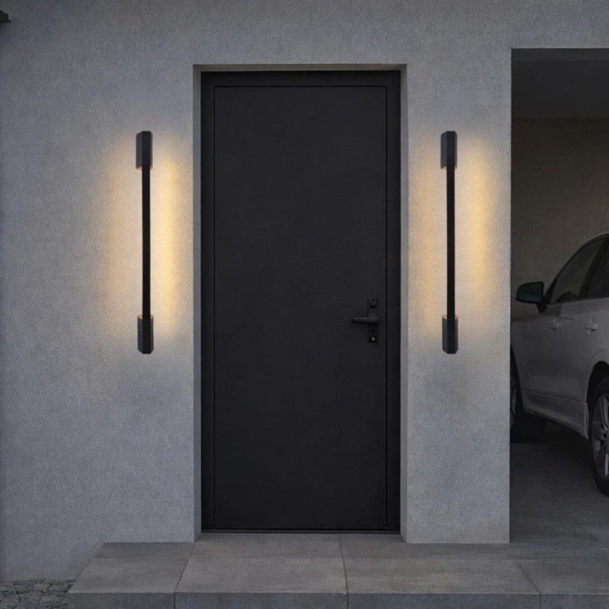 Rabalux - LED-vägglampa för utomhusbruk 8W/230V IP54 90 cm svart