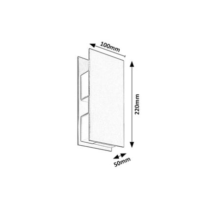 Rabalux - LED-utomhusvägglampa LED/13W/230V IP65 antracit