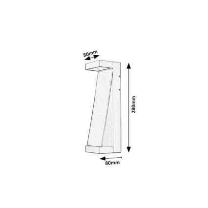 Rabalux - LED utomhusväggarmatur LED/13W/230V IP65 antracit