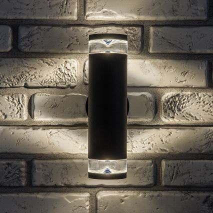 Rabalux - Utomhusvägglampa 2xGU10/10W/230V IP54 antracitgrå