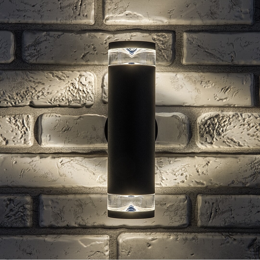 Rabalux - Utomhusvägglampa 2xGU10/10W/230V IP54 antracitgrå