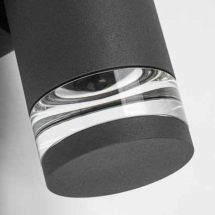 Rabalux - Utomhusvägglampa 2xGU10/10W/230V IP54 antracitgrå
