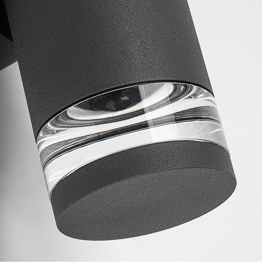 Rabalux - Utomhusvägglampa 2xGU10/10W/230V IP54 antracitgrå
