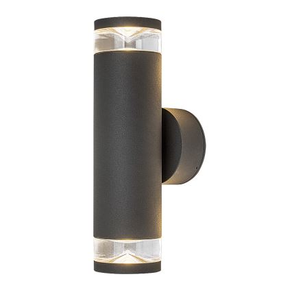 Rabalux - Utomhusvägglampa 2xGU10/10W/230V IP54 antracitgrå