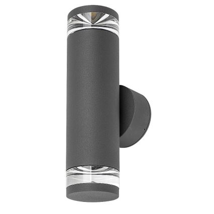 Rabalux - Utomhusvägglampa 2xGU10/10W/230V IP54 antracitgrå