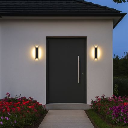 Rabalux - LED utomhusvägglampa LED/18W/230V IP54 svart