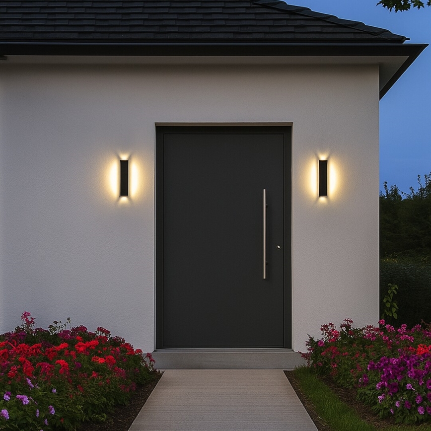 Rabalux - LED utomhusvägglampa LED/18W/230V IP54 svart