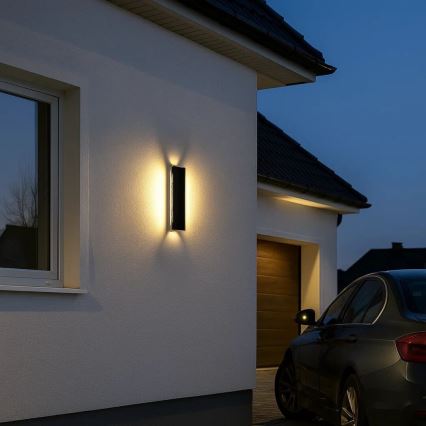 Rabalux - LED utomhusvägglampa LED/18W/230V IP54 svart