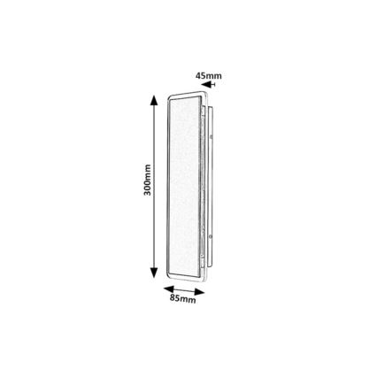 Rabalux - LED utomhusvägglampa LED/18W/230V IP54 svart