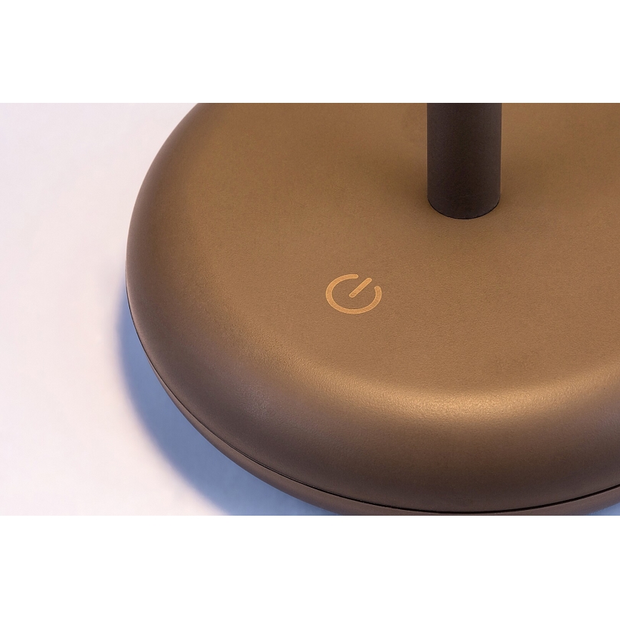 Rabalux - LED Ljusreglerad rechargeable utomhus lampa LED/6W/5V IP44 1800 mAh brun