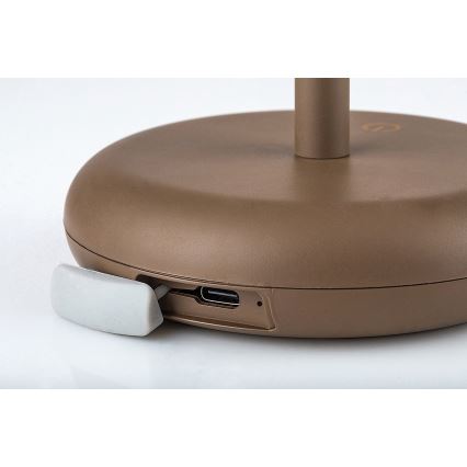 Rabalux - LED Ljusreglerad rechargeable utomhus lampa LED/6W/5V IP44 1800 mAh brun