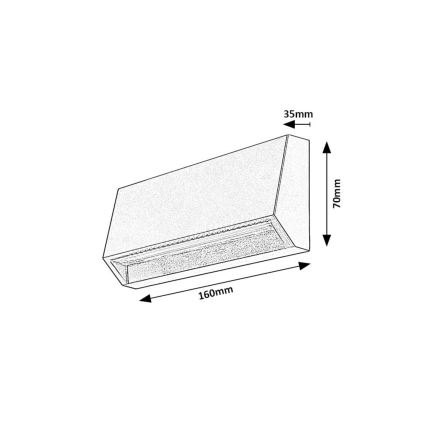 Rabalux - LED vägglampa för utomhusbruk LED/3W/230V IP54
