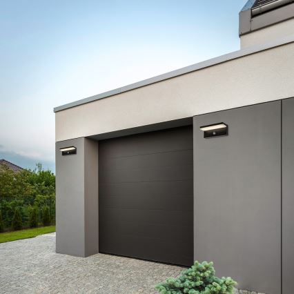 Rabalux - LED Utomhus vägglampa med sensor LED/9W/230V 2700/4000/6500K IP54 svart