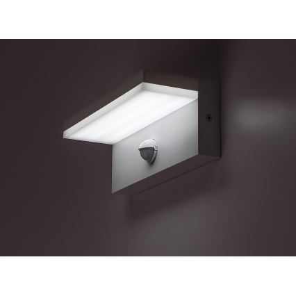 Rabalux - LED Utomhus vägglampa med sensor LED/9W/230V 2700/4000/6500K IP54 vit