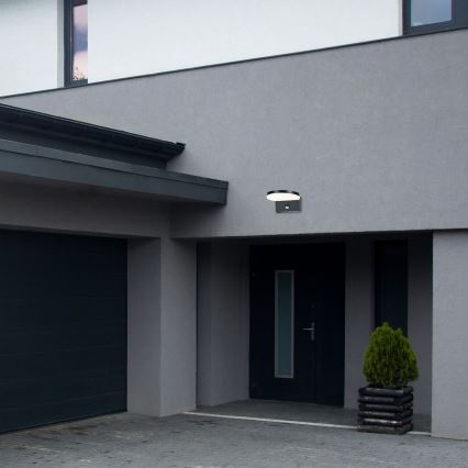 Rabalux - LED Utomhus vägglampa med sensor LED/9W/230V 2700/4000/6500K IP54 svart