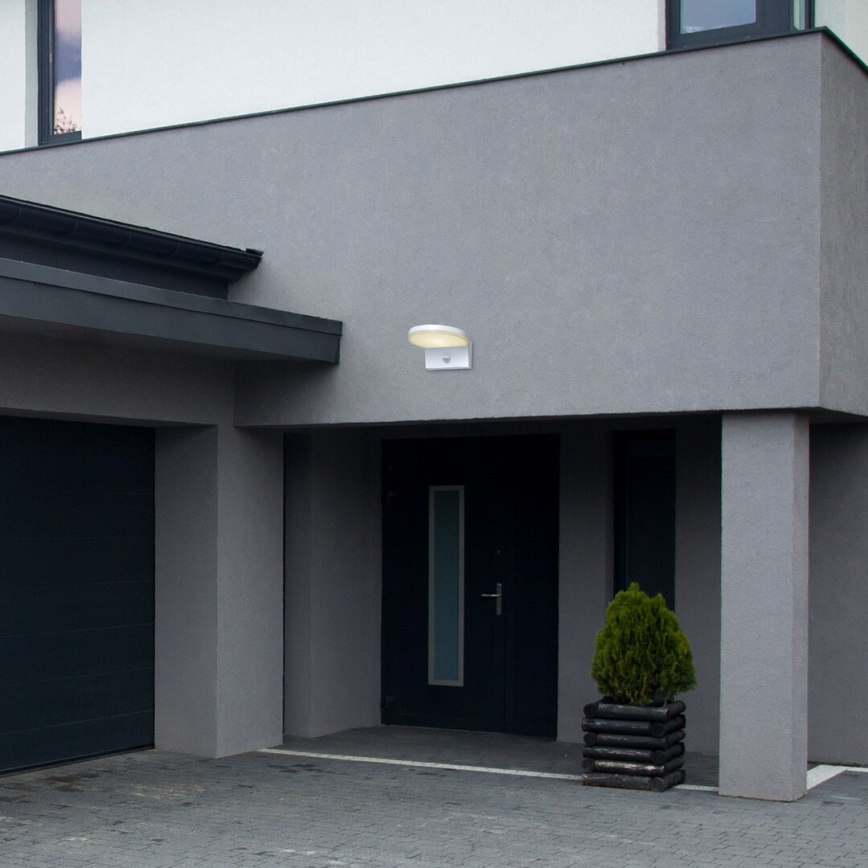 Rabalux - LED Utomhus vägglampa med sensor LED/9W/230V 2700/4000/6500K IP54 vit