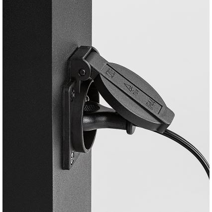 Rabalux - Utomhuslampa med kontakt 1xE27/12W/230V IP44