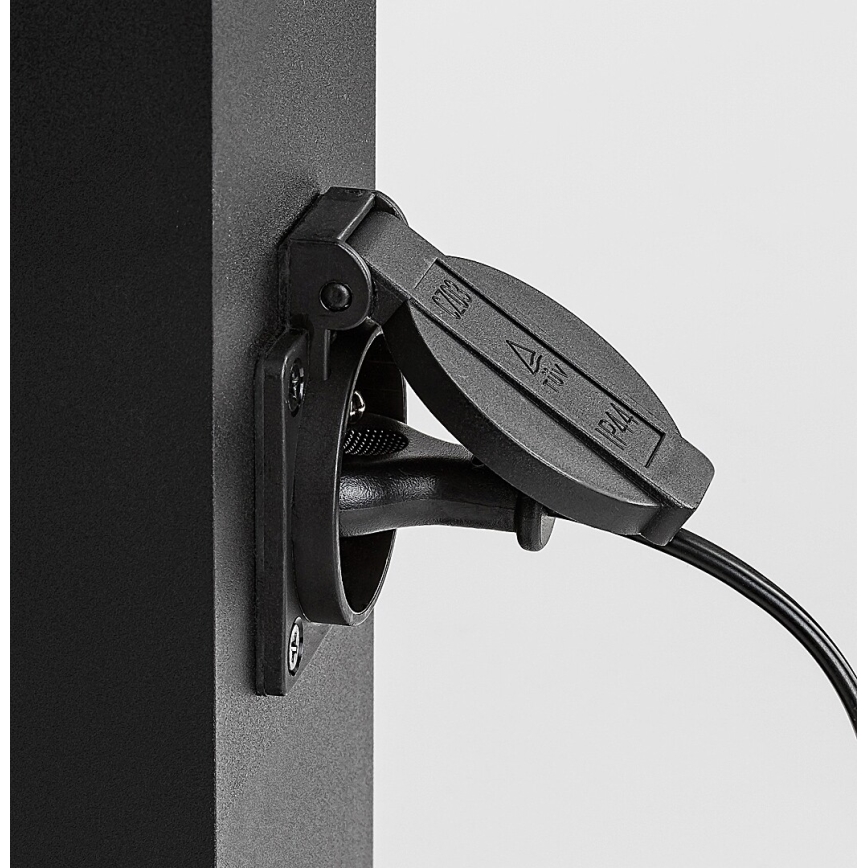 Rabalux - Utomhuslampa med kontakt 1xE27/12W/230V IP44