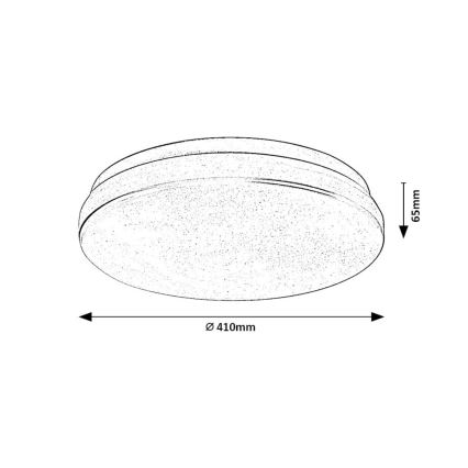 Rabalux - LED-badrumstaklampa LED/36W/230V 3000/4000/6000K IP44 Ø 41 cm