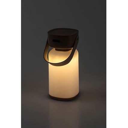 Rabalux - LED Utomhus dimbar touch uppladdningsbar bordslampa LED/3W/5V IP44 brun