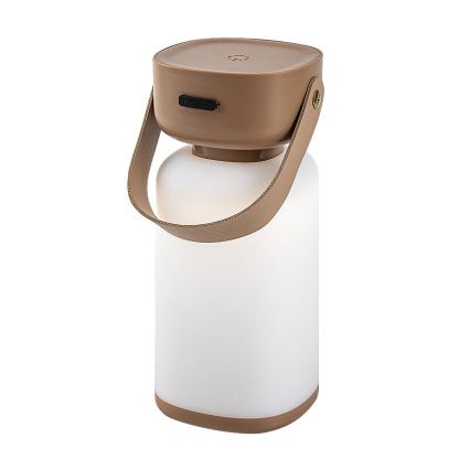 Rabalux - LED Utomhus dimbar touch uppladdningsbar bordslampa LED/3W/5V IP44 brun