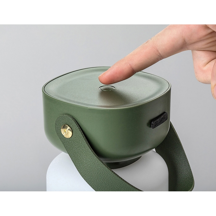 Rabalux - LED Utomhus dimbar touch uppladdningsbar bordslampa LED/3W/5V IP44 grön