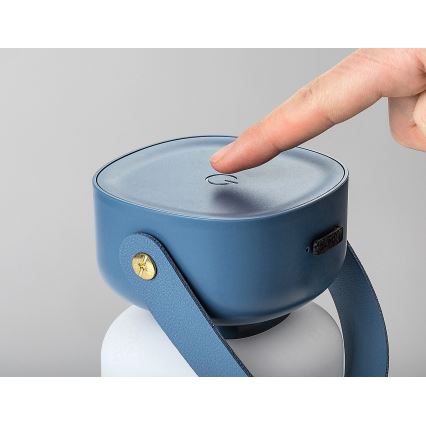 Rabalux - LED Utomhus dimbar touch uppladdningsbar bordslampa LED/3W/5V IP44 blå