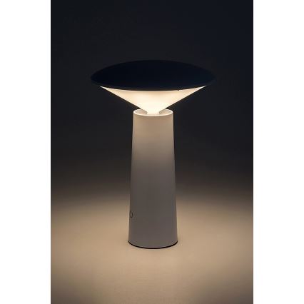 Rabalux - LED Dimbar uppladdningsbar touch bordslampa POLPERRO LED/3W/3,7V 1200mAh vit