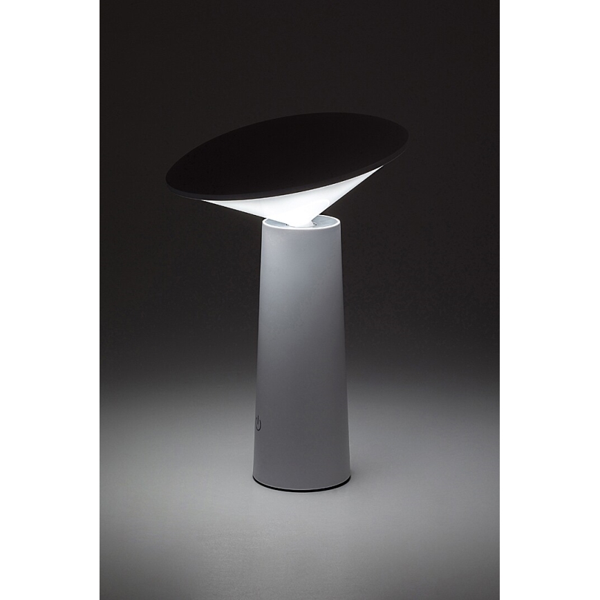 Rabalux - LED Dimbar uppladdningsbar touch bordslampa POLPERRO LED/3W/3,7V 1200mAh vit