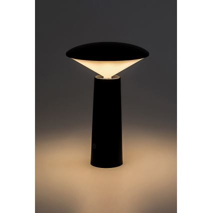 Rabalux - LED Dimbar uppladdningsbar touch bordslampa POLPERRO LED/3W/3,7V 1200mAh svart