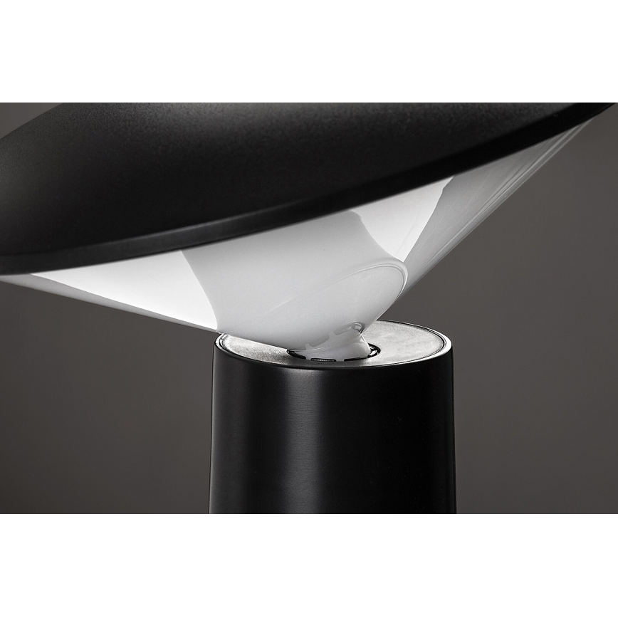 Rabalux - LED Dimbar uppladdningsbar touch bordslampa POLPERRO LED/3W/3,7V 1200mAh svart