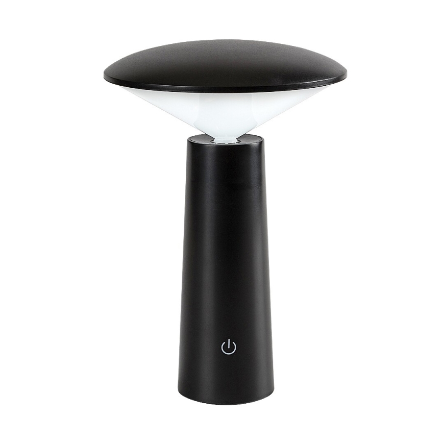 Rabalux - LED Dimbar uppladdningsbar touch bordslampa POLPERRO LED/3W/3,7V 1200mAh svart