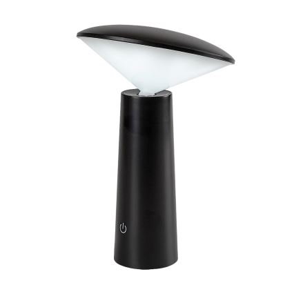 Rabalux - LED Dimbar uppladdningsbar touch bordslampa POLPERRO LED/3W/3,7V 1200mAh svart