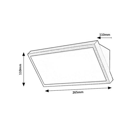 Rabalux - LED vägglampa för utomhusbruk LED/18W/230V 2700/4000/6500K IP65