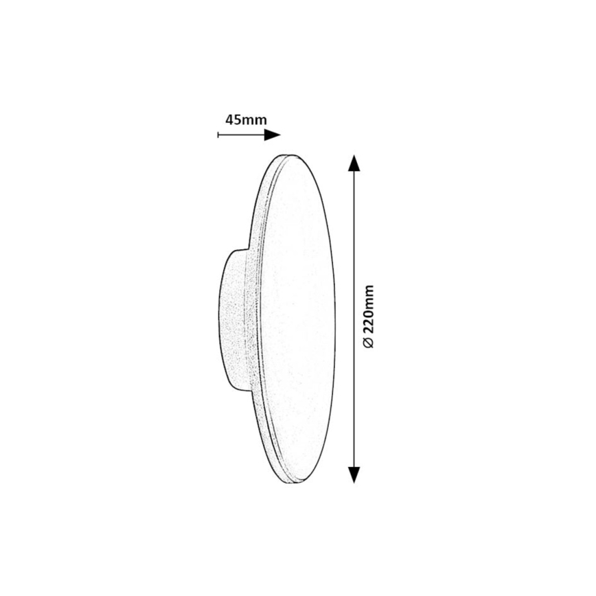 Rabalux - LED vägglampa för utomhusbruk 15W/230V 2700/4000/6500K IP65 grå